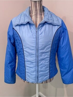 Vintage Ski Jacket Swing West Women’s Sz 16 Pastel Blue EUC!